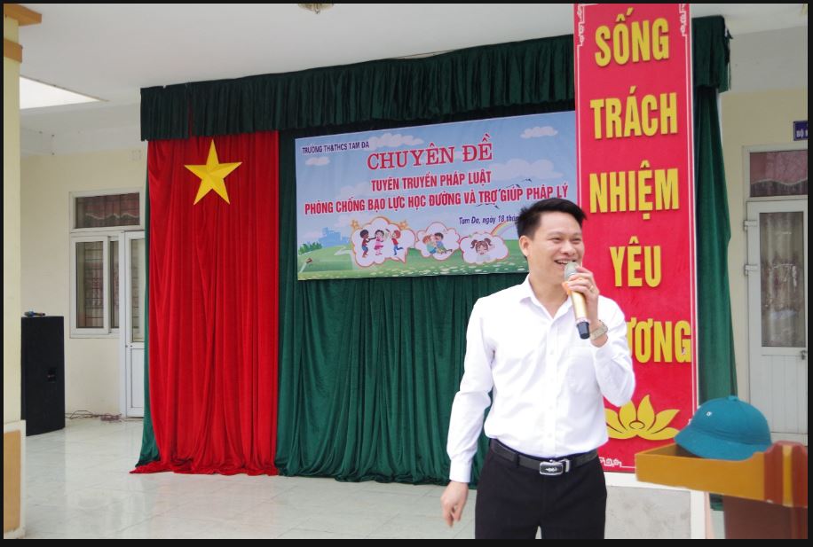   Tuyên truyền phòng chống bạo lực học đường và trợ giúp pháp lý tại trường Tiểu học và THCS Tam Đa