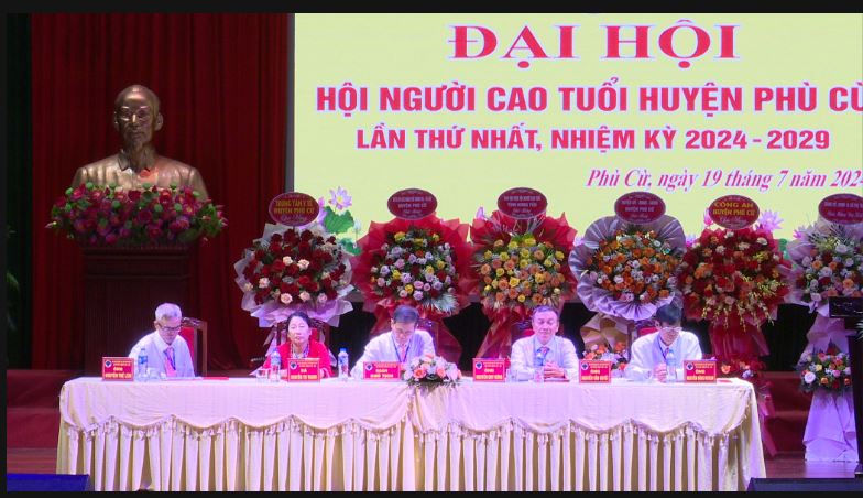   Phù Cừ Đại hội Đại biểu Hội Người cao tuổi huyện lần thứ nhất, nhiệm kỳ 2024 – 2029.