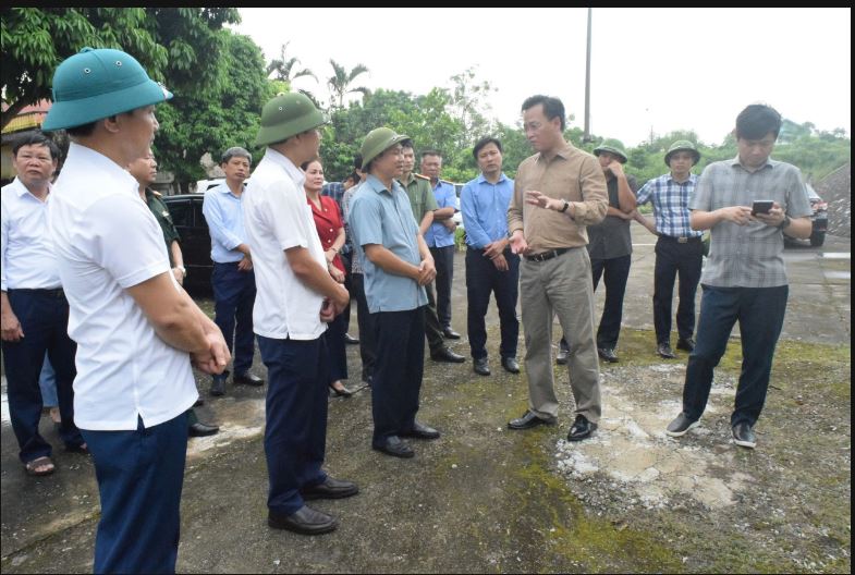   Đồng chí Bí thư tỉnh uỷ kiểm tra công tác phòng chống bão Yagi